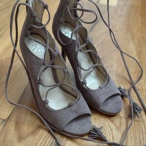 Vince Camuto lace up heels